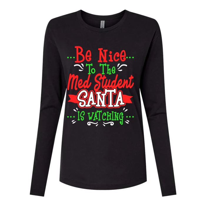 Funny Med Student Christmas Gag Gift Medical Future Doctor Gift Womens Cotton Relaxed Long Sleeve T-Shirt