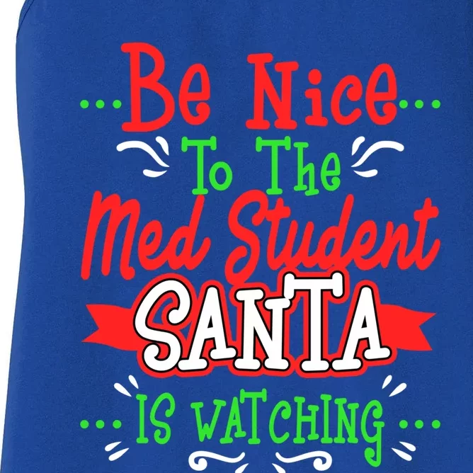 Funny Med Student Christmas Gag Gift Medical Future Doctor Gift Women's Racerback Tank