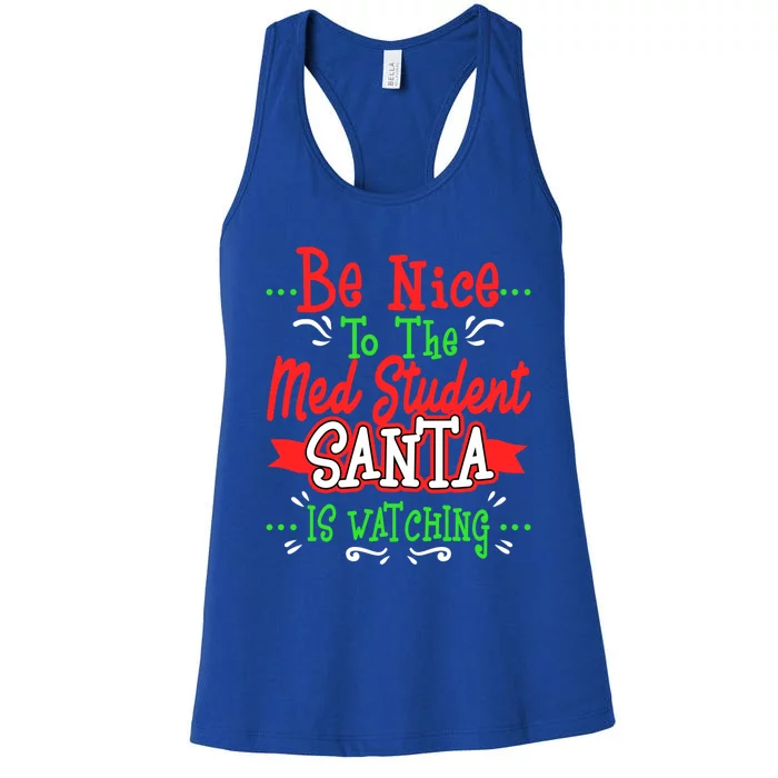 Funny Med Student Christmas Gag Gift Medical Future Doctor Gift Women's Racerback Tank