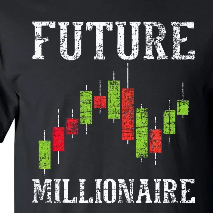 Future Millionaire Stock Exchange Day Trader Day Trading Tall T-Shirt