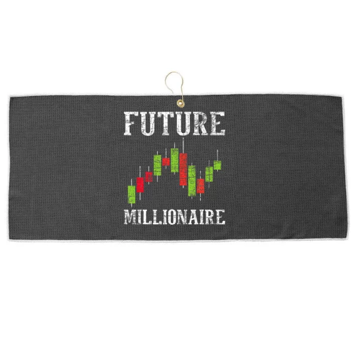 Future Millionaire Stock Exchange Day Trader Day Trading Large Microfiber Waffle Golf Towel