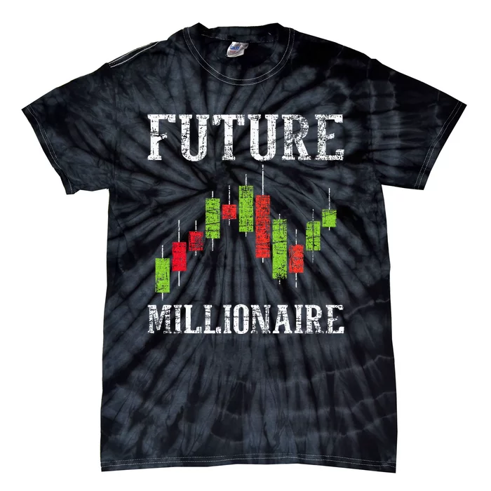 Future Millionaire Stock Exchange Day Trader Day Trading Tie-Dye T-Shirt