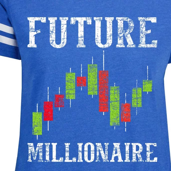 Future Millionaire Stock Exchange Day Trader Day Trading Enza Ladies Jersey Football T-Shirt