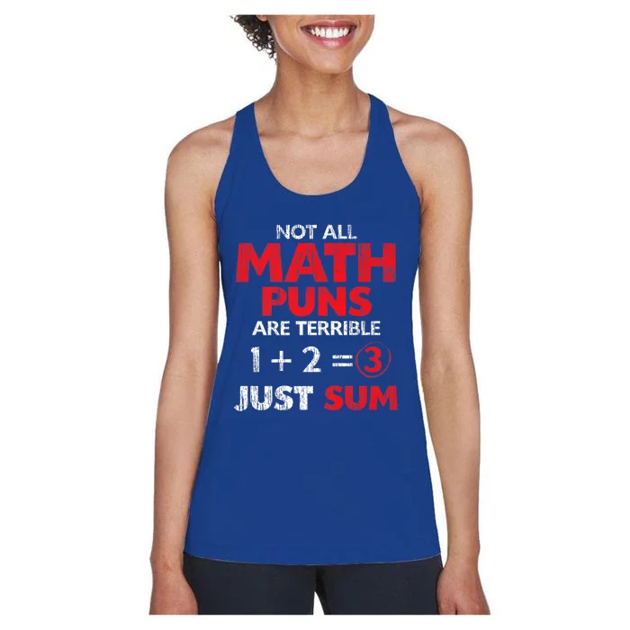 Funny Math Saying Equation Math Joke Cool Gift Women's Racerback Tank