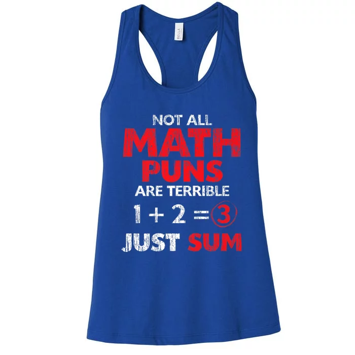 Funny Math Saying Equation Math Joke Cool Gift Women's Racerback Tank