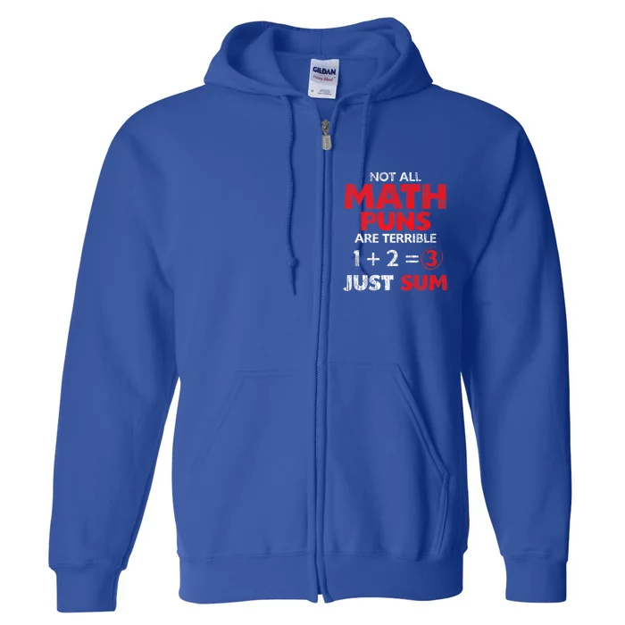 Funny Math Saying Equation Math Joke Cool Gift Full Zip Hoodie