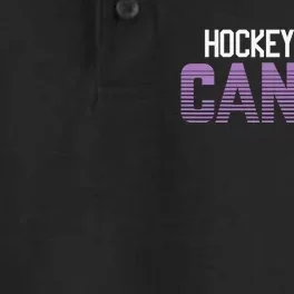 Family Member Support Hockey Fights Cancer Awareness Dry Zone Grid Performance Polo