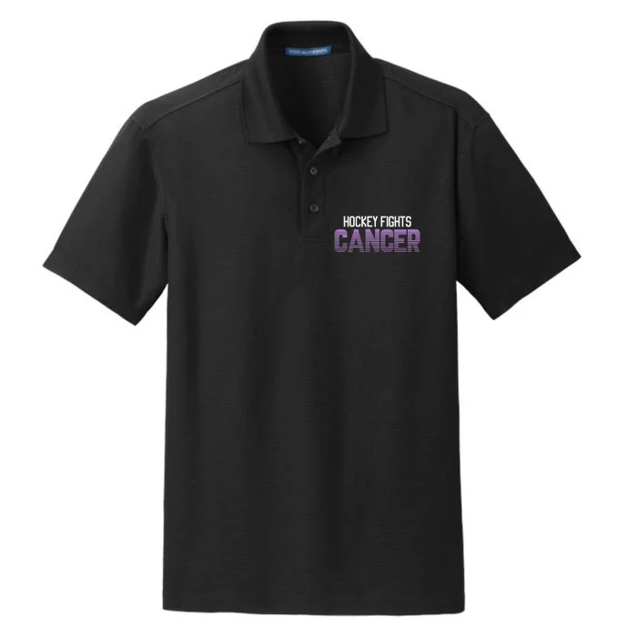 Family Member Support Hockey Fights Cancer Awareness Dry Zone Grid Performance Polo