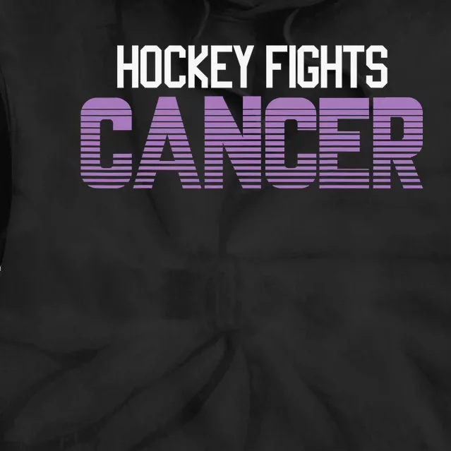 Family Member Support Hockey Fights Cancer Awareness Tie Dye Hoodie