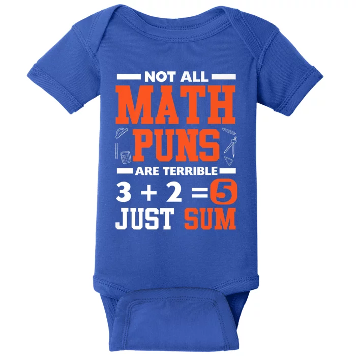 Funny Math Saying Equation Math Joke Gift Baby Bodysuit