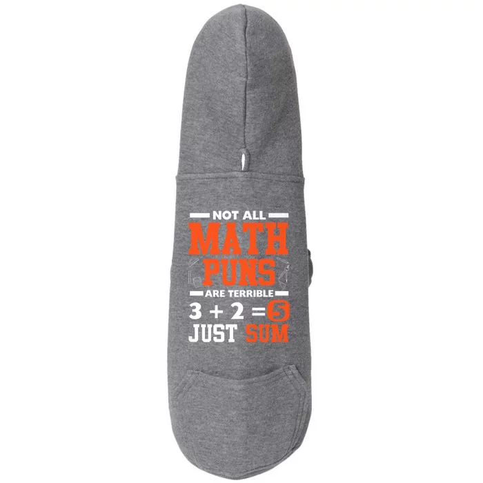 Funny Math Saying Equation Math Joke Gift Doggie 3-End Fleece Hoodie