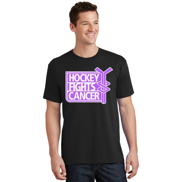 Family Member Support Hockey Fights Cancer Awareness T-Shirt