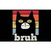 Funny Meme Saying Bruh With Cat Greetings Bumper Sticker