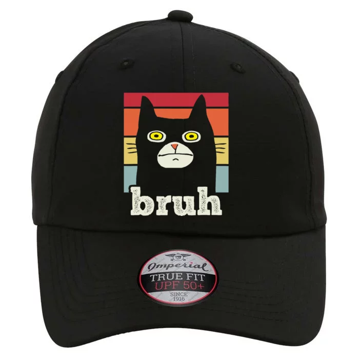 Funny Meme Saying Bruh With Cat Greetings The Original Performance Cap