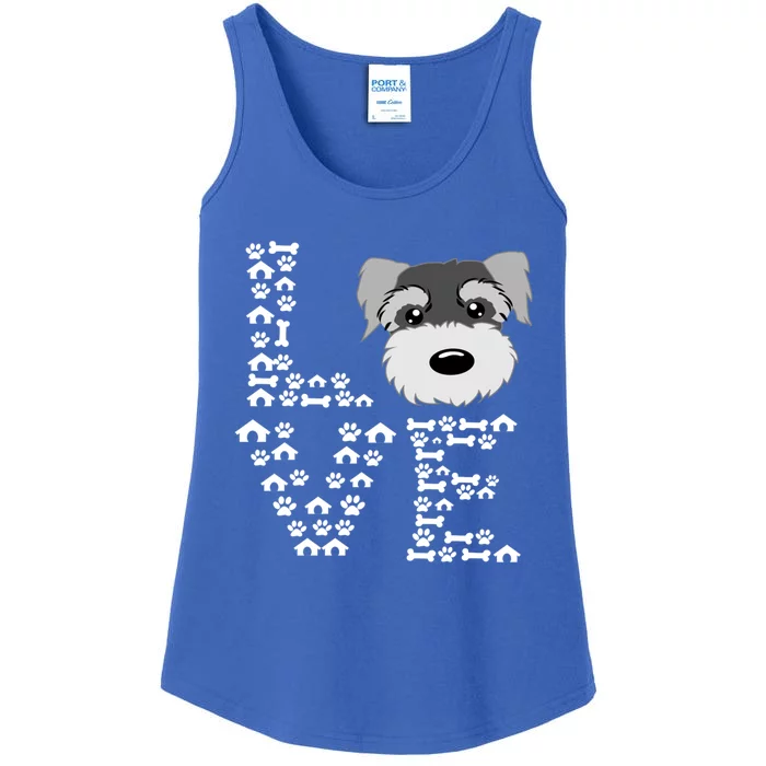 Funny Miniature Schnauzer Gift Miniature Schnauzer Lovers Ladies Essential Tank