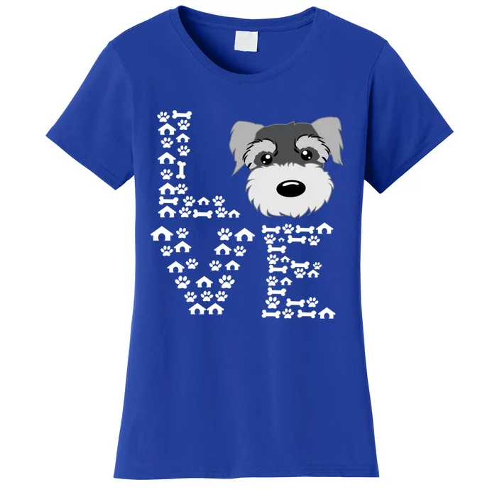 Funny Miniature Schnauzer Gift Miniature Schnauzer Lovers Women's T-Shirt