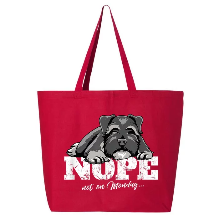 Funny Miniature Schnauzer Dog Gift Schnauzer Nope Breed Gift 25L Jumbo Tote