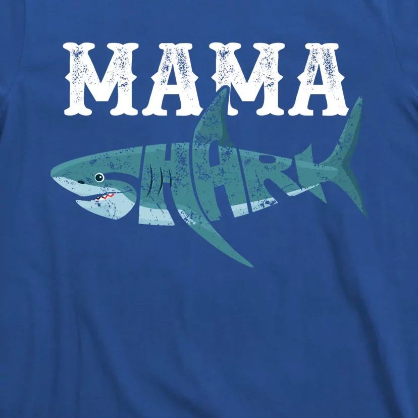 Funny Mama Shark Family Matching Shark Lover Ocean Animal Gift T-Shirt