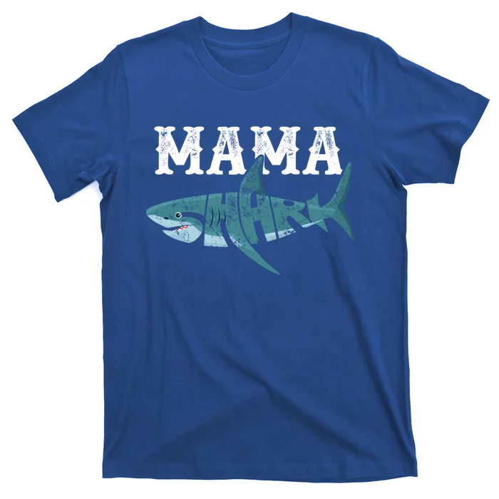 Funny Mama Shark Family Matching Shark Lover Ocean Animal Gift T-Shirt