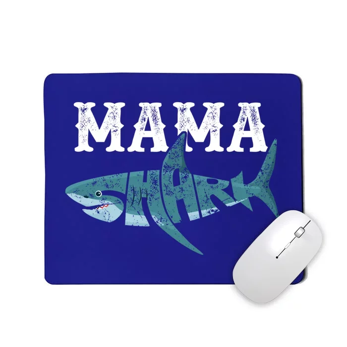 Funny Mama Shark Family Matching Shark Lover Ocean Animal Gift Mousepad