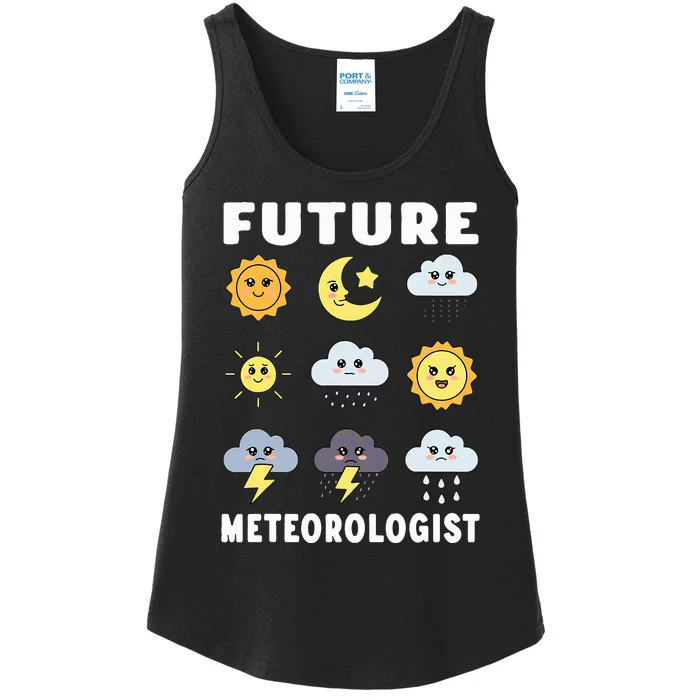 Future Meteorologist Storm Twister Tornado Hurricane Ladies Essential Tank