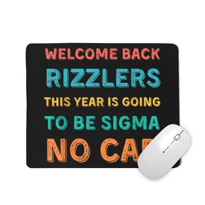 Funny Middle School Teacher Back To School Gen Alpha Slang Mousepad