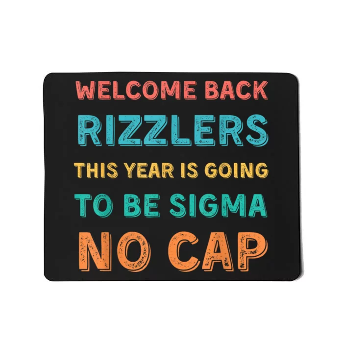 Funny Middle School Teacher Back To School Gen Alpha Slang Mousepad