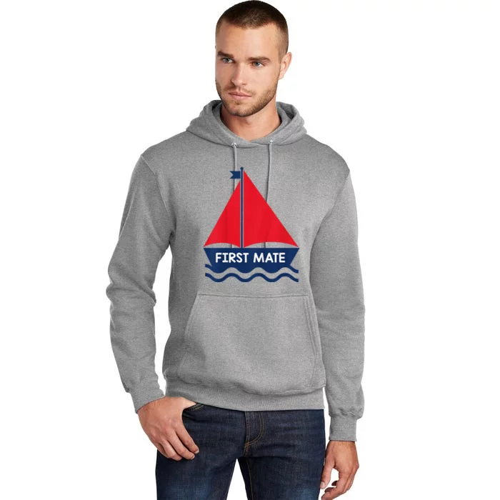 First Mate Sailing Boat Tall Hoodie