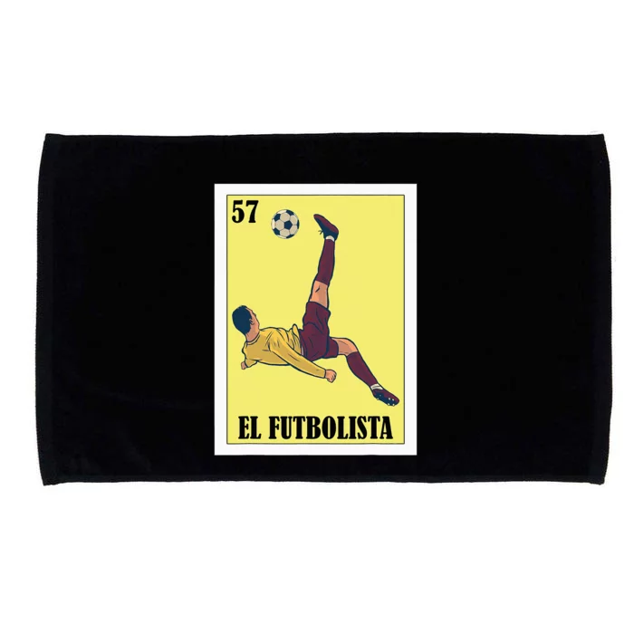 Funny Mexican Soccer Design El Futbolista Microfiber Hand Towel