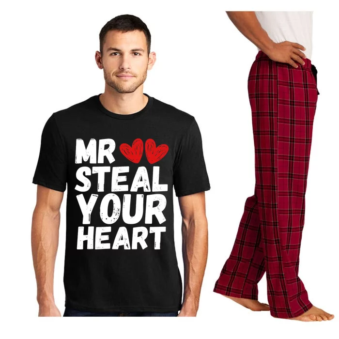 Funny Mr Steal Your Heart Valentines Day Boy Pajama Set