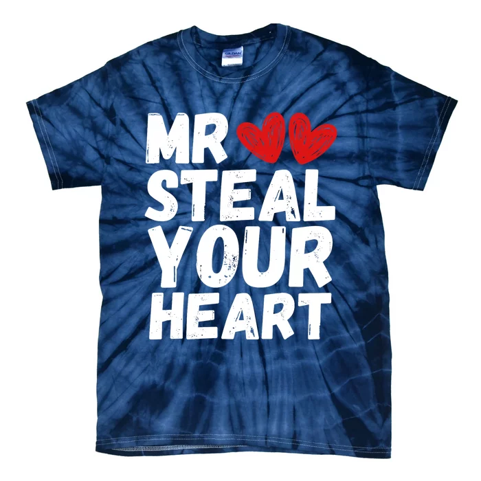 Funny Mr Steal Your Heart Valentines Day Boy Tie-Dye T-Shirt