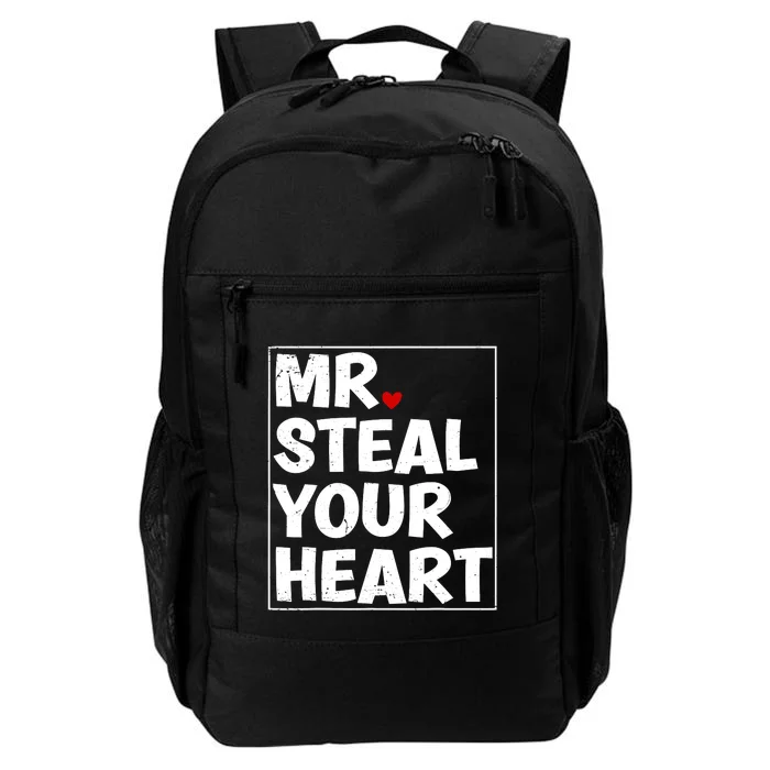 Funny Mr Steal Your Heart Valentines Day Daily Commute Backpack