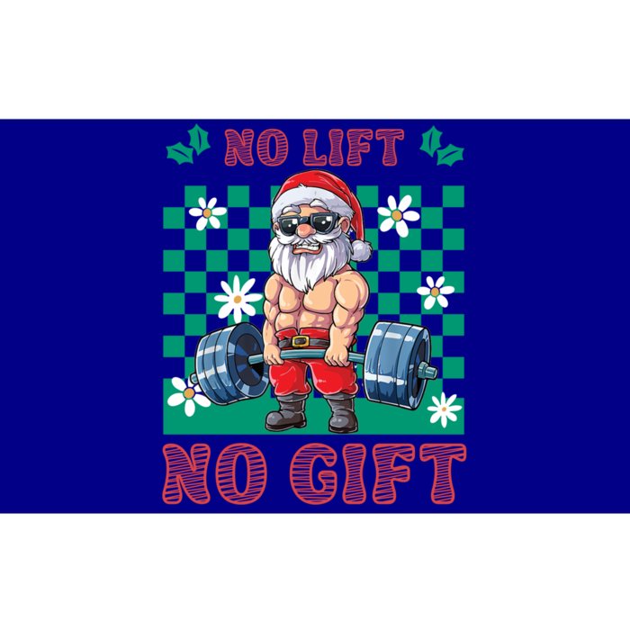 Funny Muscle Santa Lifting Christmas Ugly Christmas Gift Bumper Sticker