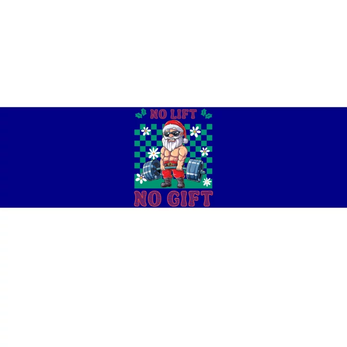 Funny Muscle Santa Lifting Christmas Ugly Christmas Gift Bumper Sticker