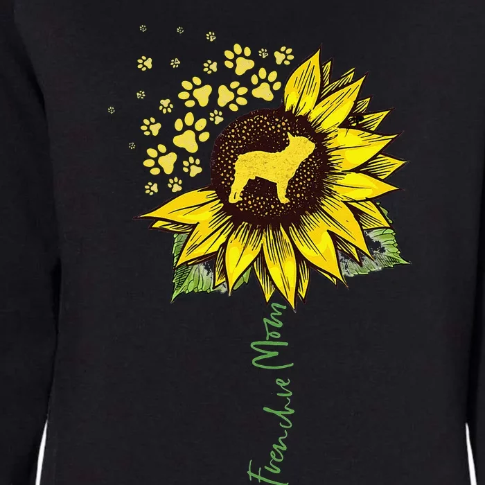 Frenchie Mom Sunflower French Bulldog Lover Gifts Dog Mama Womens California Wash Sweatshirt