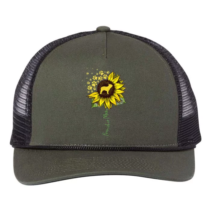 Frenchie Mom Sunflower French Bulldog Lover Gifts Dog Mama Retro Rope Trucker Hat Cap