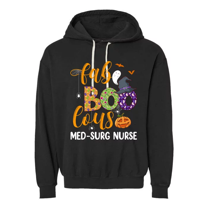 Faboolous Med Surg Nurse Halloween Fabulous Nurse Costume Gift Garment-Dyed Fleece Hoodie