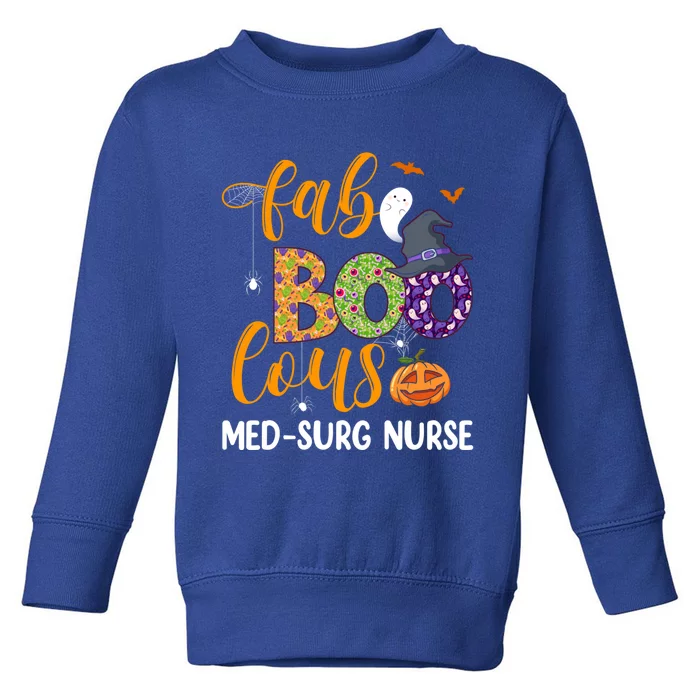 Faboolous Med Surg Nurse Halloween Fabulous Nurse Costume Gift Toddler Sweatshirt