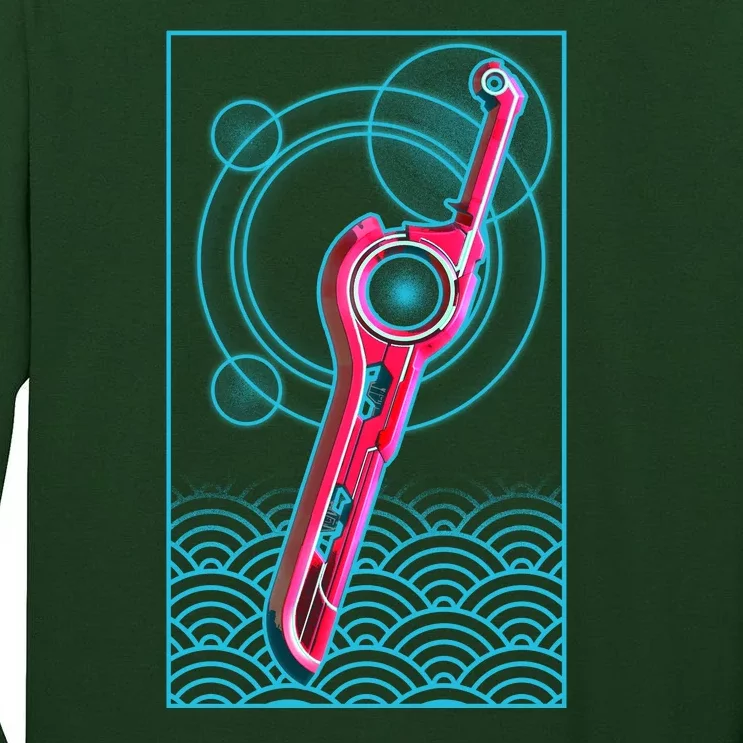 Futuristic Monado Sword Tall Long Sleeve T-Shirt