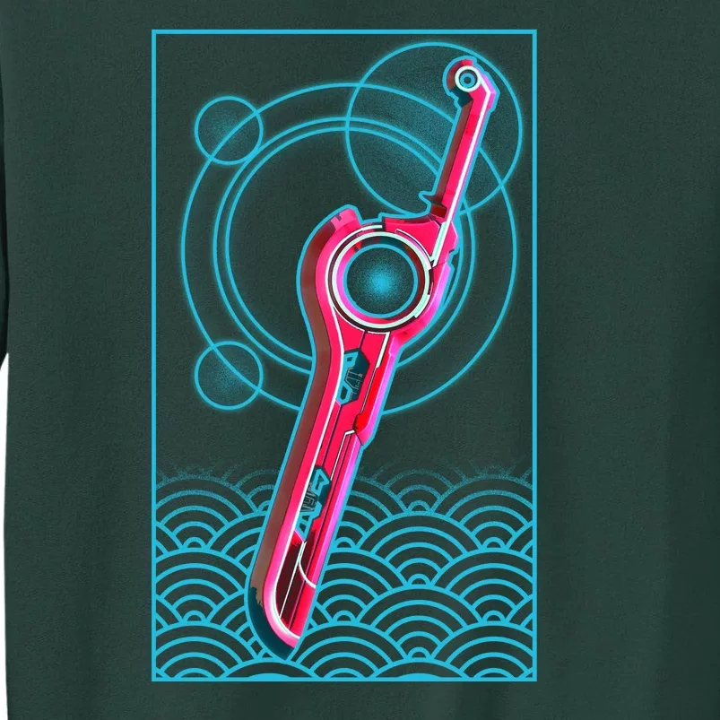 Futuristic Monado Sword Tall Sweatshirt