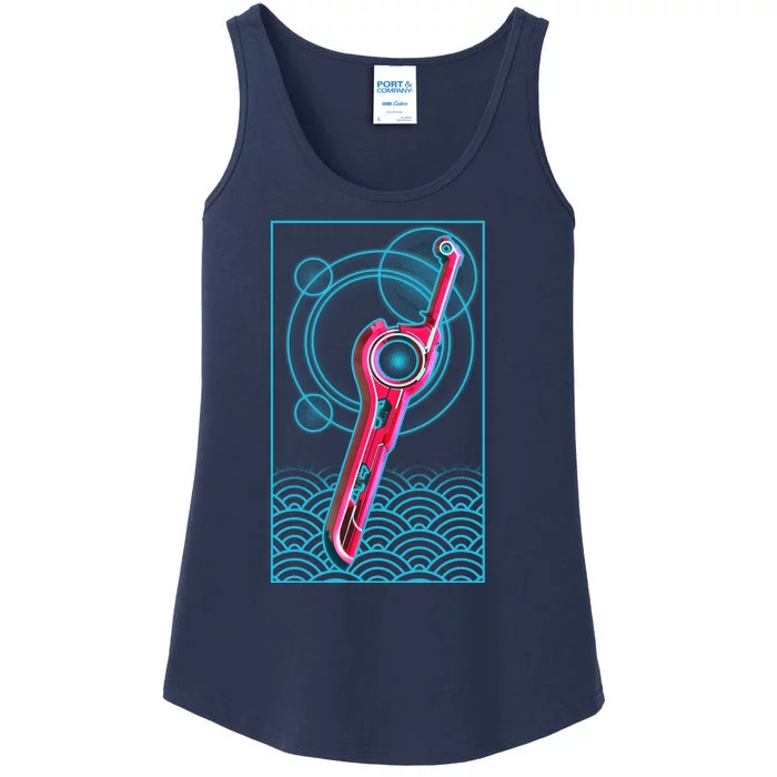 Futuristic Monado Sword Ladies Essential Tank