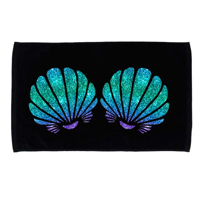 funny Mermaid Sea Shell Bra Costume Microfiber Hand Towel