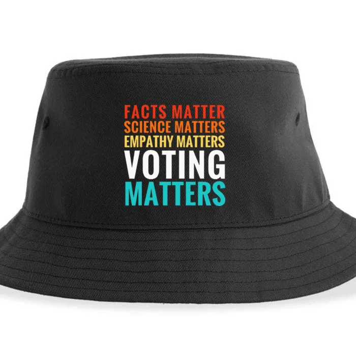 Facts Matter Science Matters Voting Matters Liberal Democrat Sustainable Bucket Hat