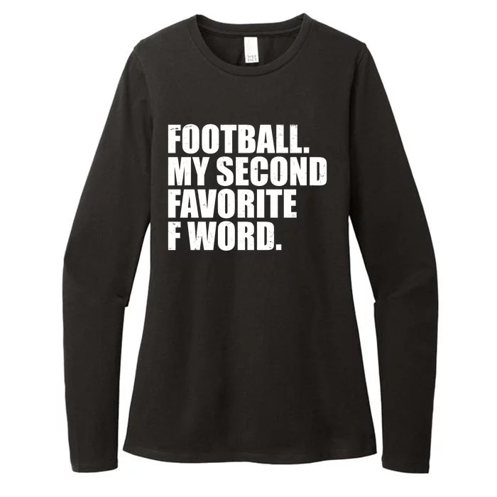 Football My Second Favorite F Word Womens CVC Long Sleeve Shirt