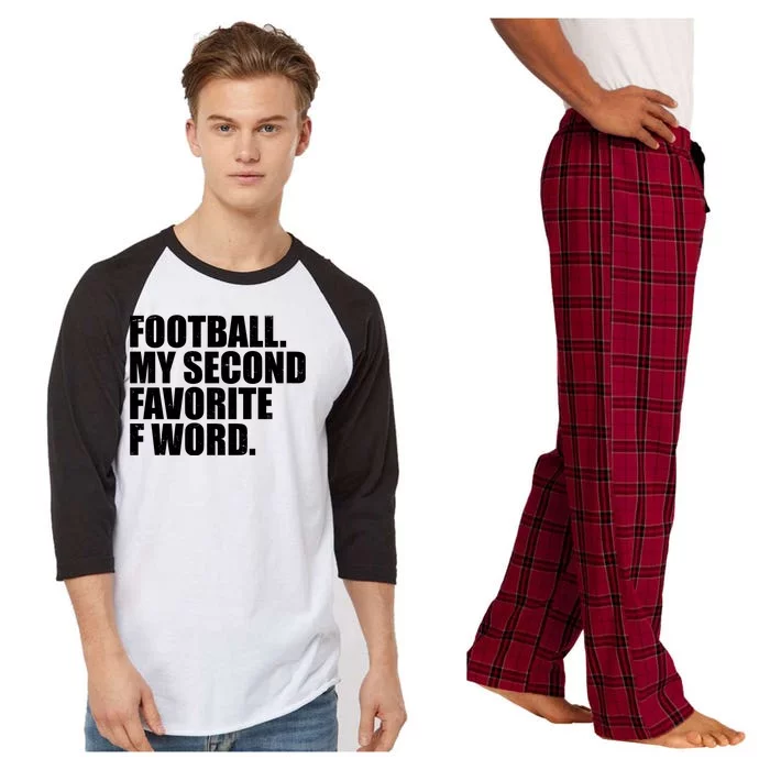 Football My Second Favorite F Word Raglan Sleeve Pajama Set