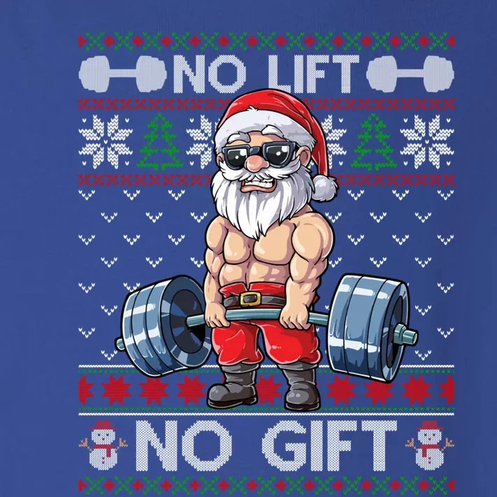 Funny Muscle Santa Lifting Christmas Ugly Christmas Sweater Meaningful Gift Toddler Long Sleeve Shirt