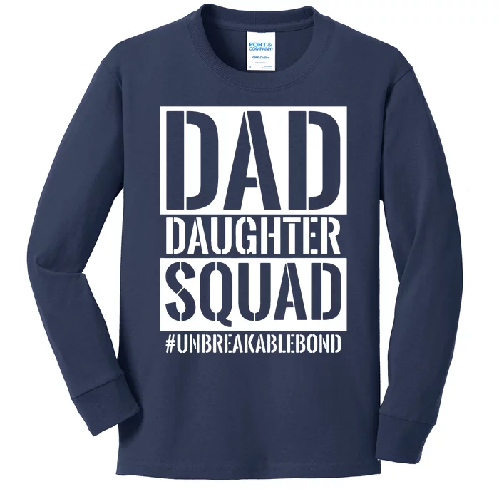 Family Member Squad Unbreakable Bond Kids Long Sleeve Shirt