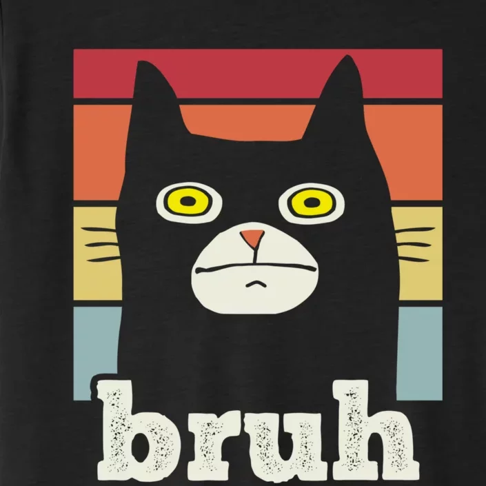 Funny Meme Saying Bruh With Cat Greetings Teens ChromaSoft Performance T-Shirt