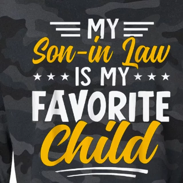 Funny My Son In Law Is My Favorite Child From Mother In Law Cropped Pullover Crew