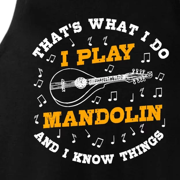 Funny Mandolin Saying Gift Folk Music Bluegrass Ladies Tri-Blend Wicking Tank